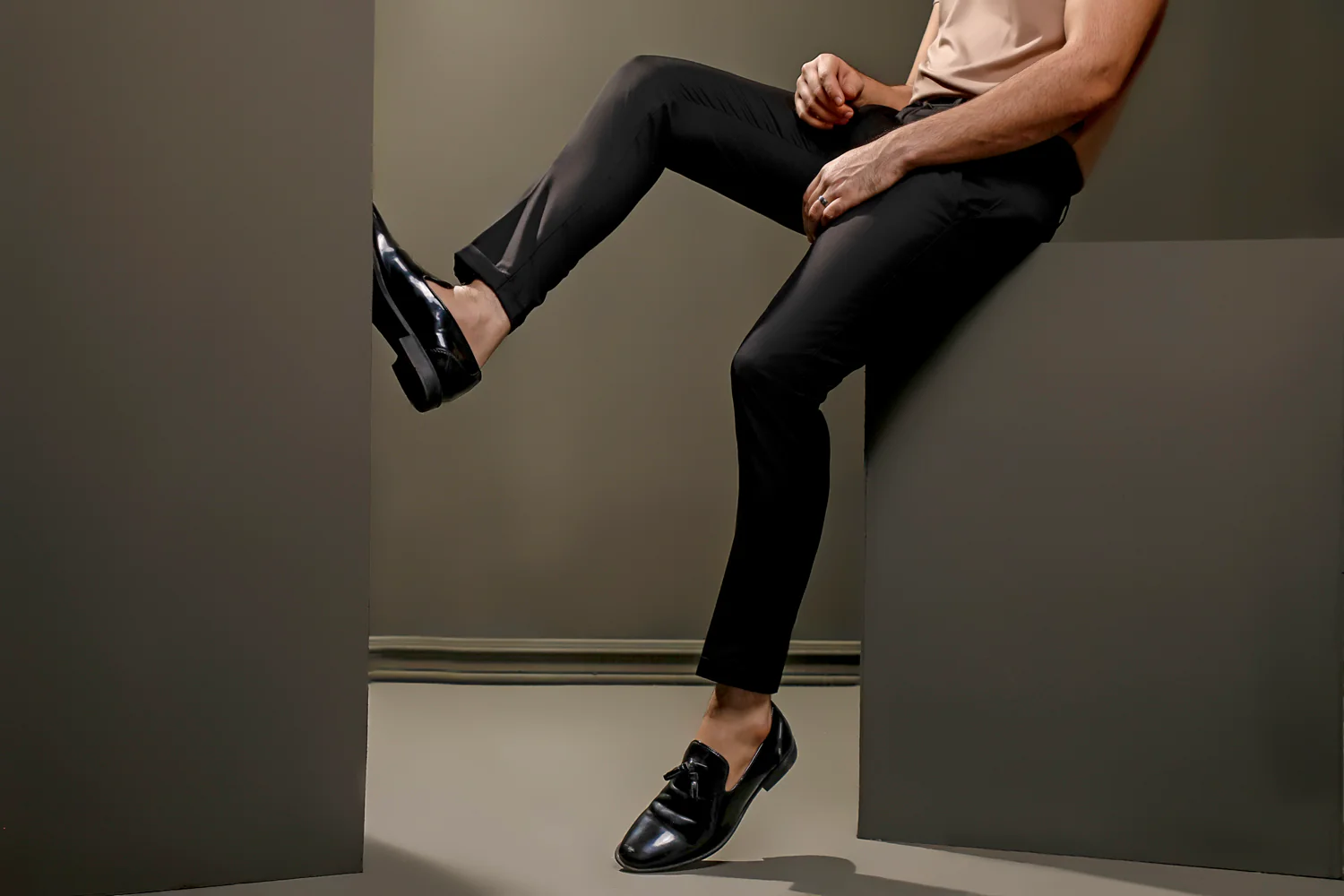 Black Tailored Pants - Image 3