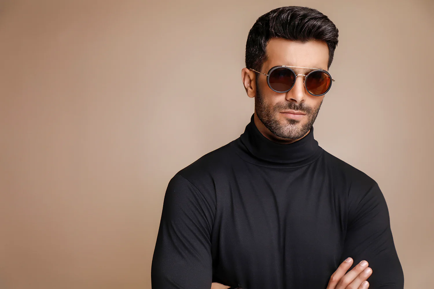 Black Full Sleeves Turtle Neck - Image 4