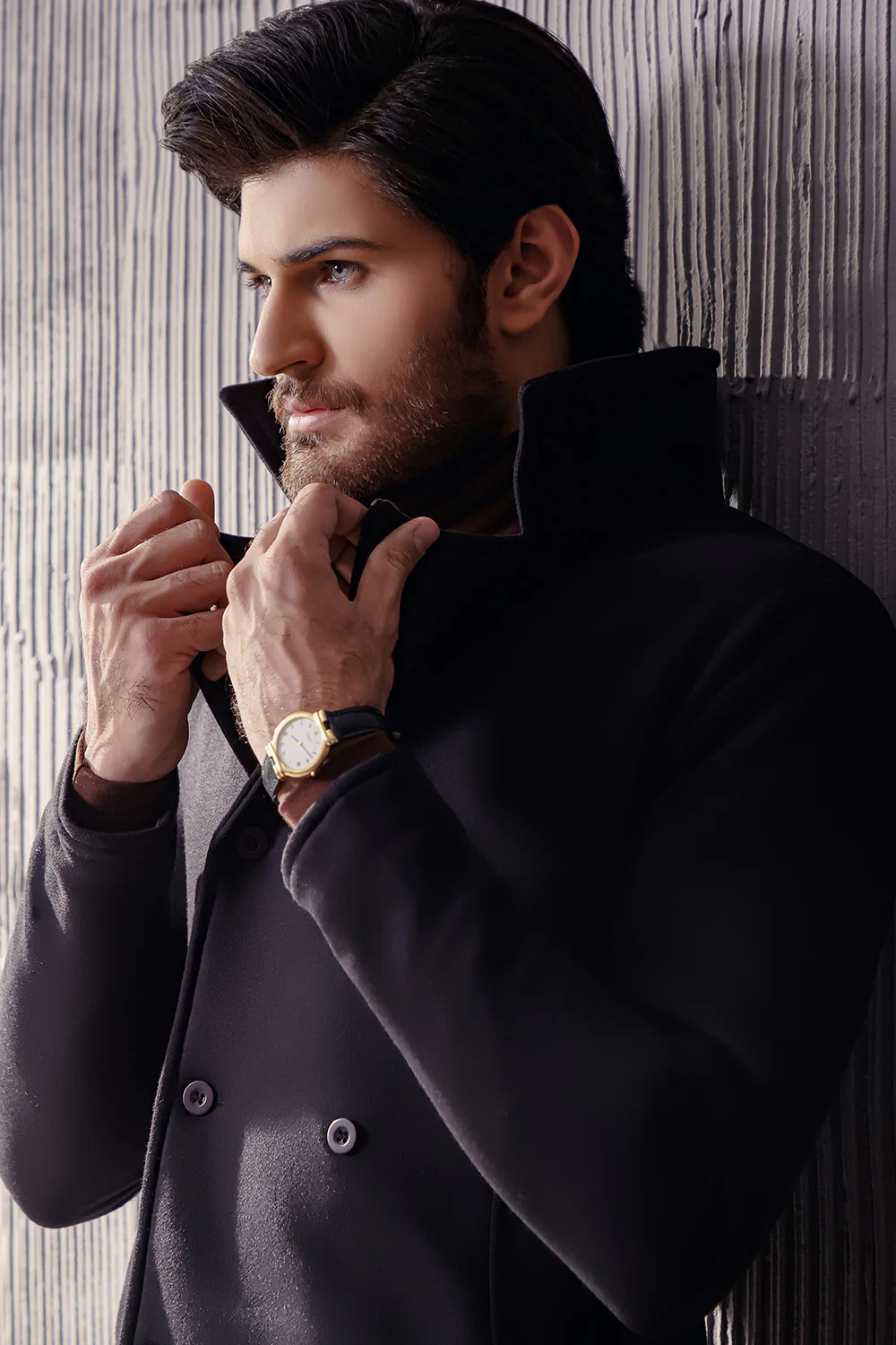 Black Pea Coat - Image 4