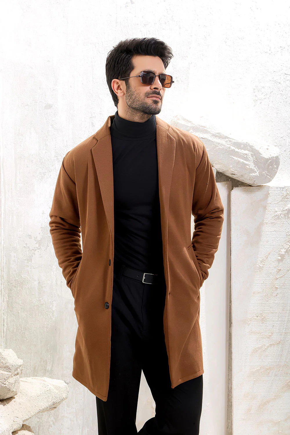 Brown Over Coat - Image 3