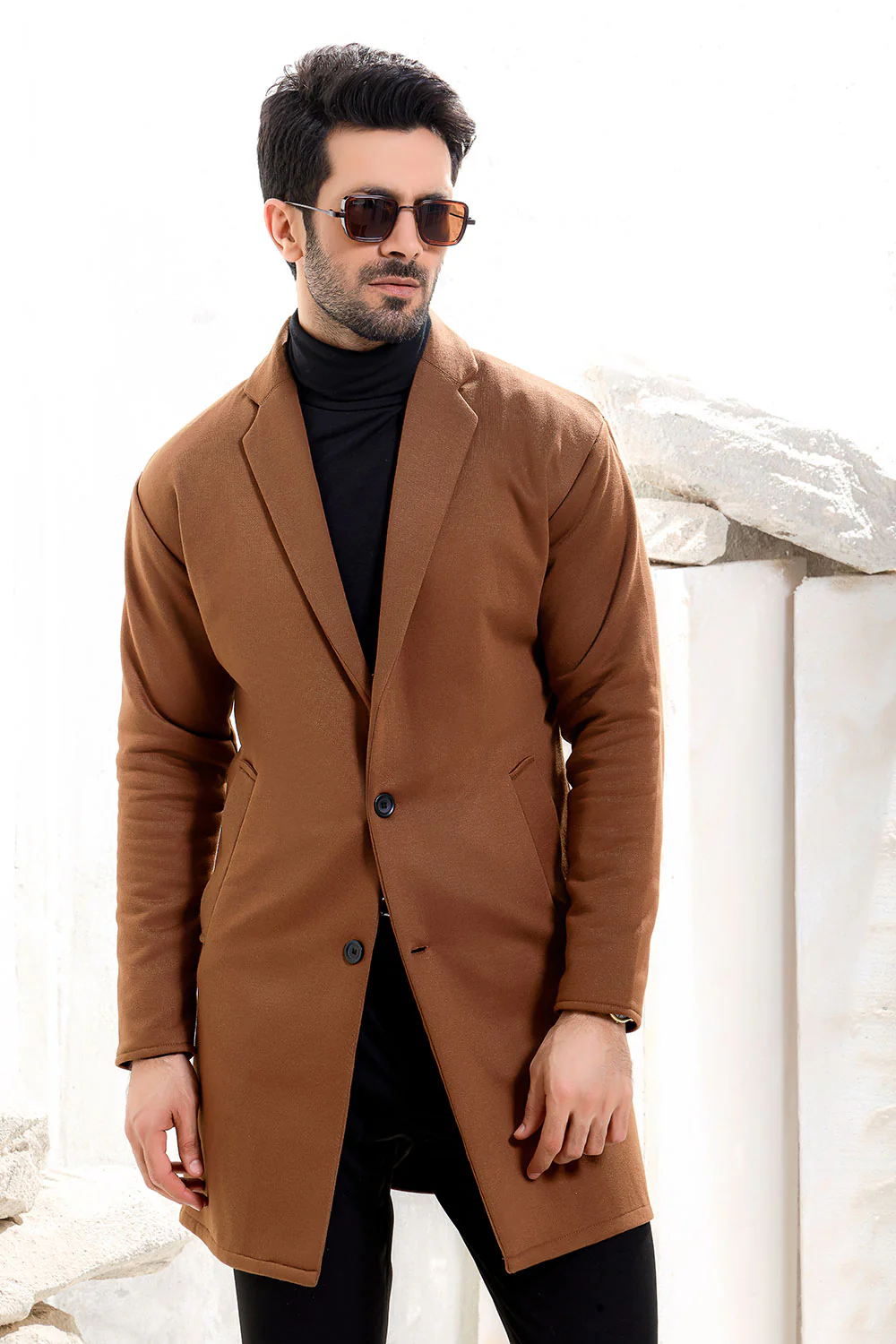 Brown Over Coat - Image 5