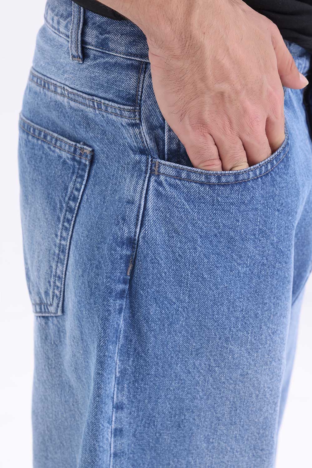 Mid Blue Baggy Fit Jeans - Image 4