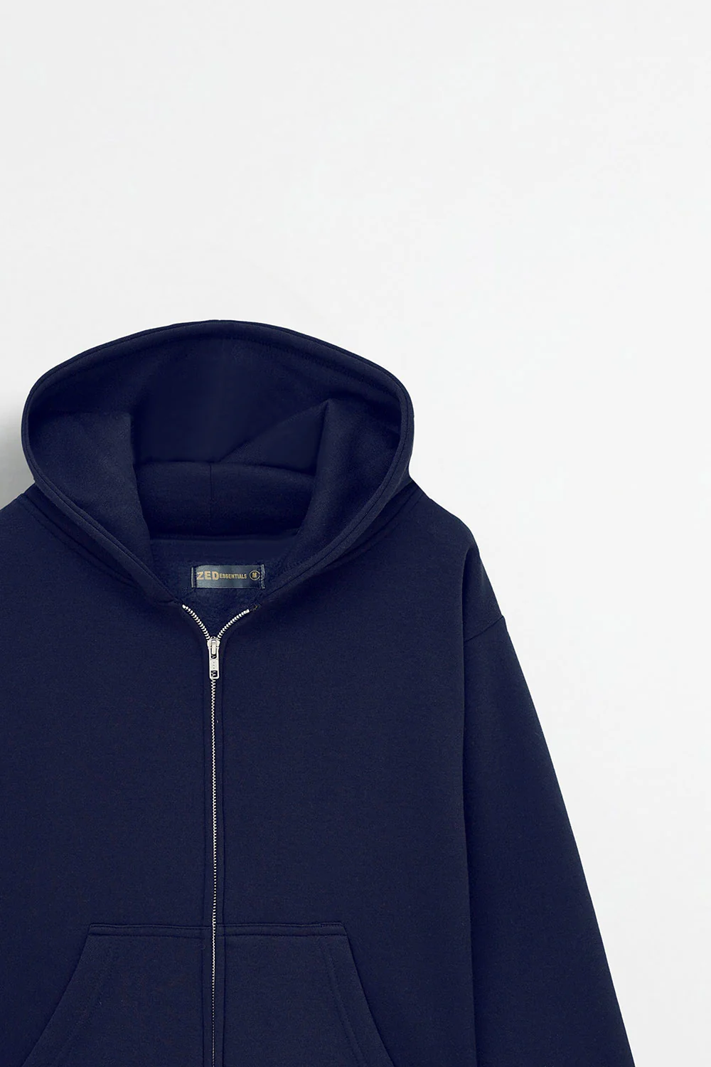 Navy Blue Essential Hoodie - Image 3