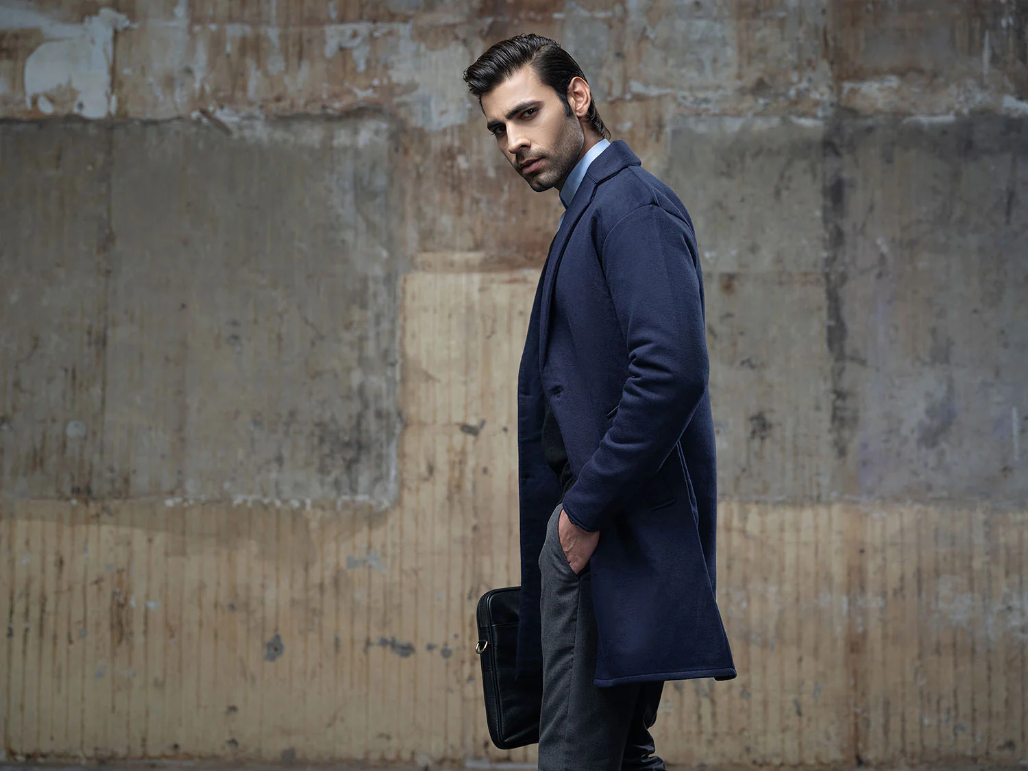 Navy Blue Over Coat - Image 5