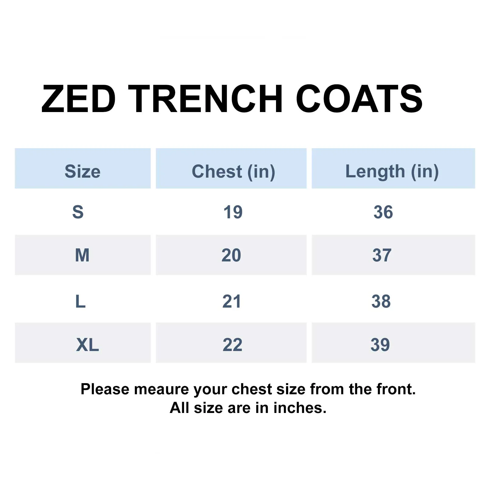 Navy Blue Twill Trench Coat - Image 7