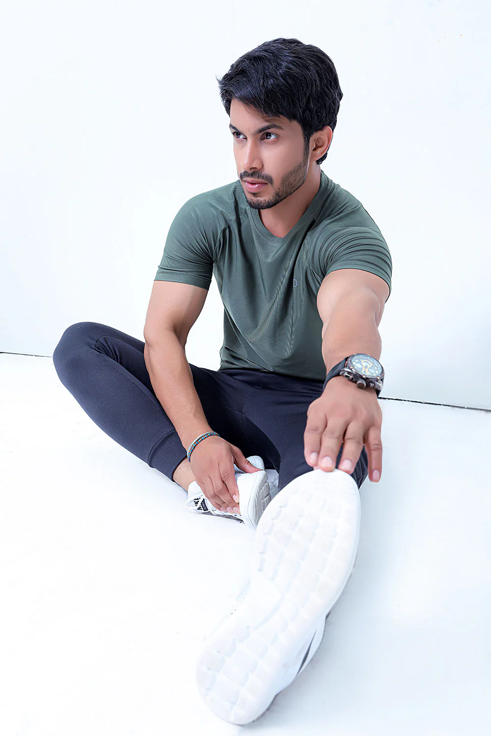 Olive Dry-Fitt Poly Tee - Image 4