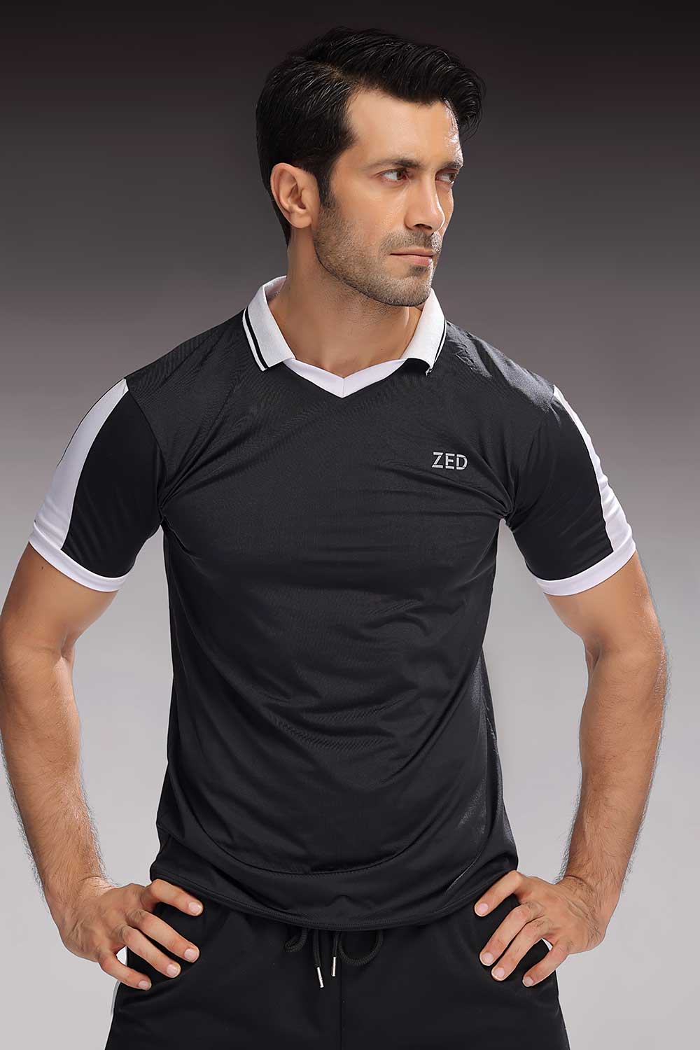 ZED Black Active Training Polo - Image 3